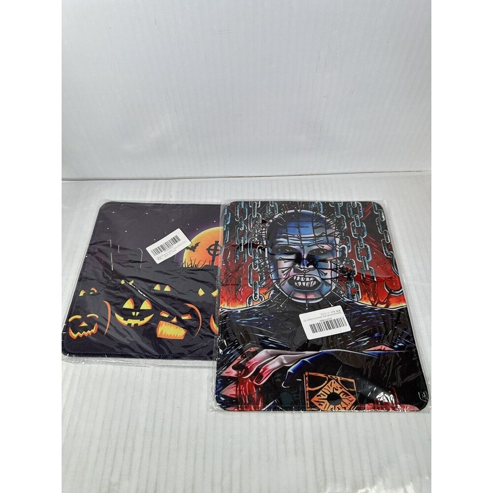 Halloween Themed Scary Computer Work Gaming Mouse Pads Pack of 2 BRAND NEW